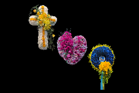 Crosses, Hearts & Wreaths