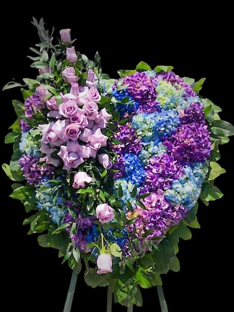 Lavender ocean heart