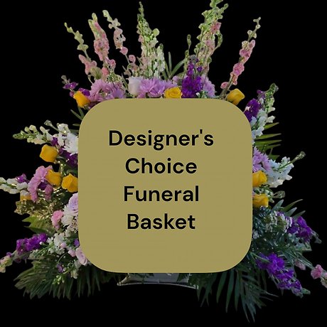 Designer\'s choice funeral basket