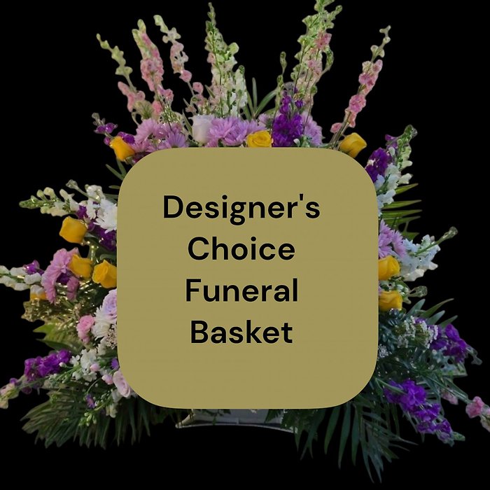 Designer\'s choice funeral basket