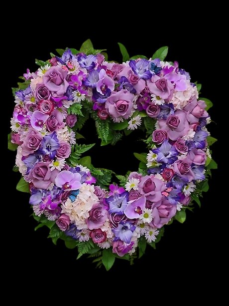 Purple Serenity Heart