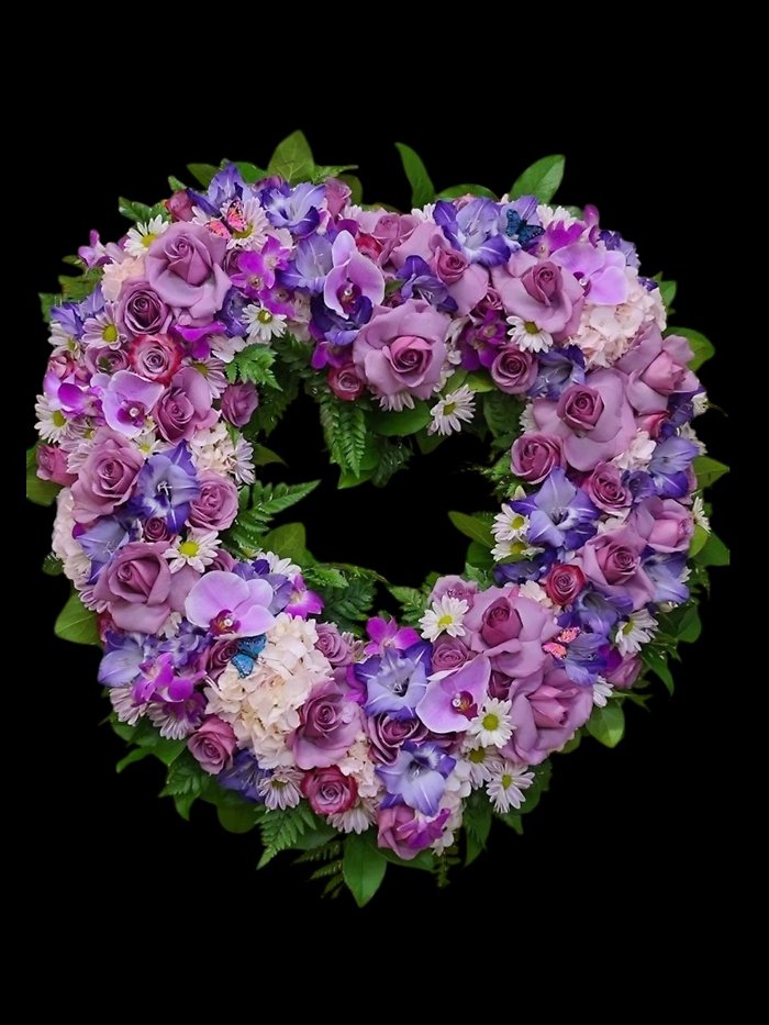 Purple Serenity Heart