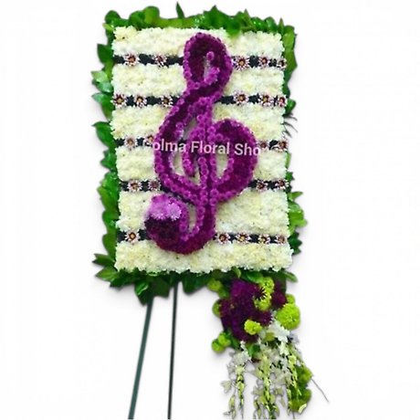 Floral Treble Clef