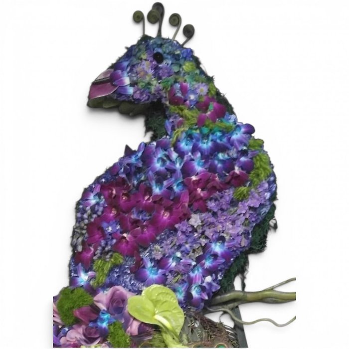 Peacock Floral Tribute