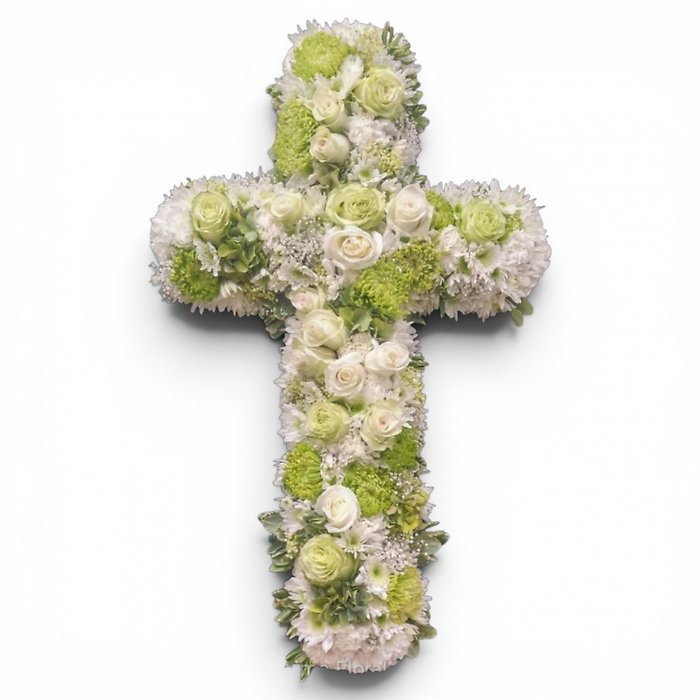 White and Sage Cross