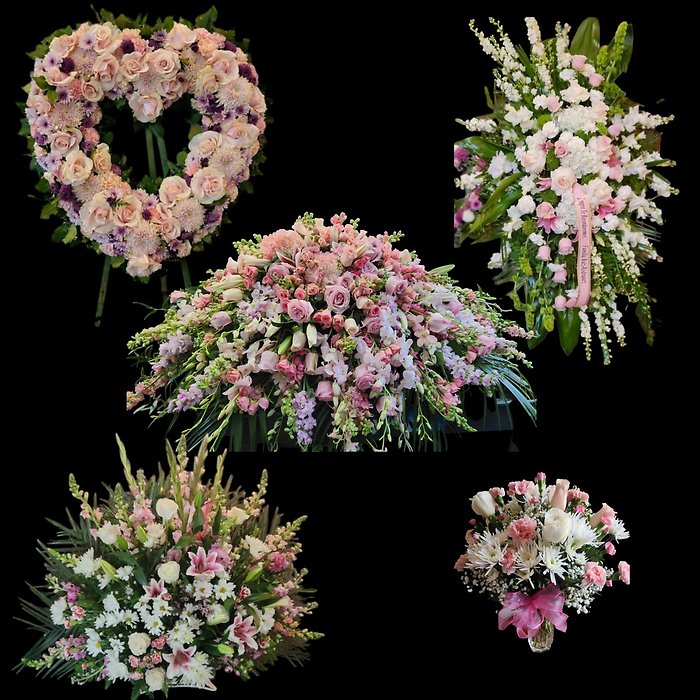 Pink Serenity Funeral Set