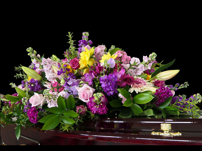 Spring Garden Casket Spray
