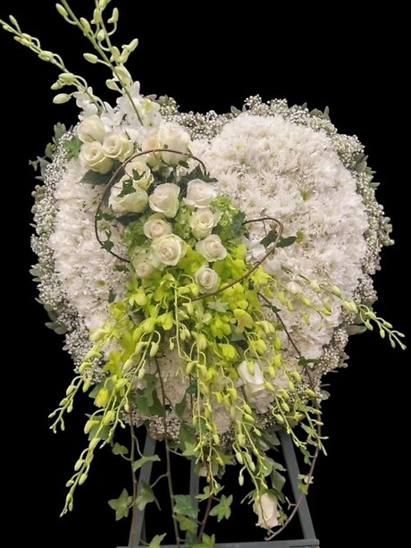 Heartfelt Prayer solid heart with cluster