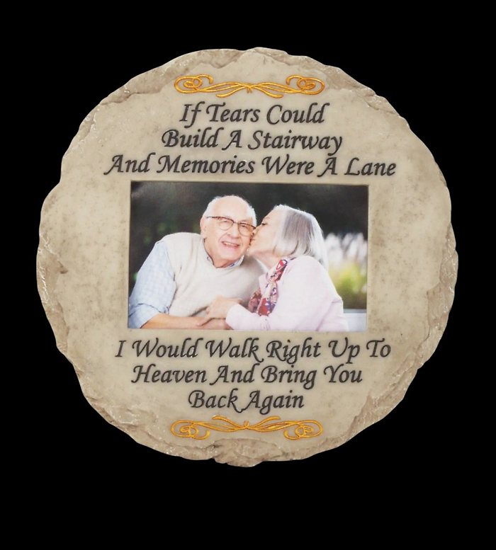 Sentiment Stone Floral wreath