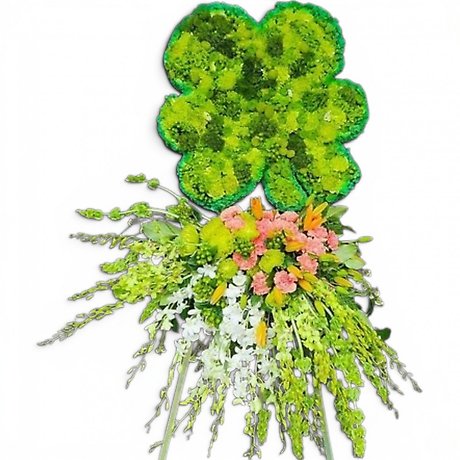 Shamrock standing spray