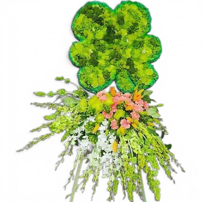 Shamrock standing spray