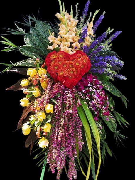 From the heart standing spray