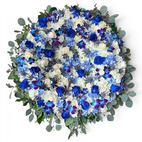 Blue Serenity Solid wreath