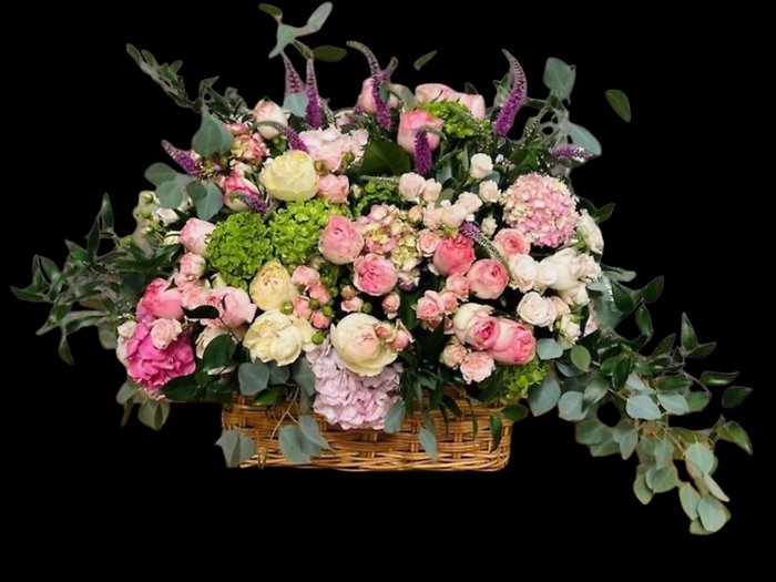 Pink Grandeur garden basket