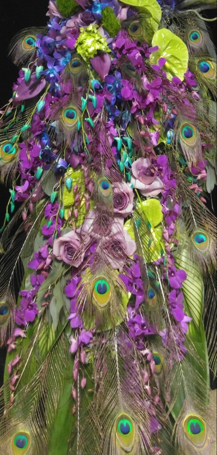 Peacock Floral Tribute