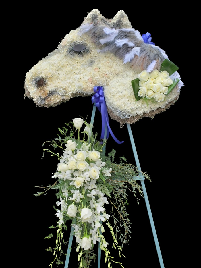 Horse floral tribute