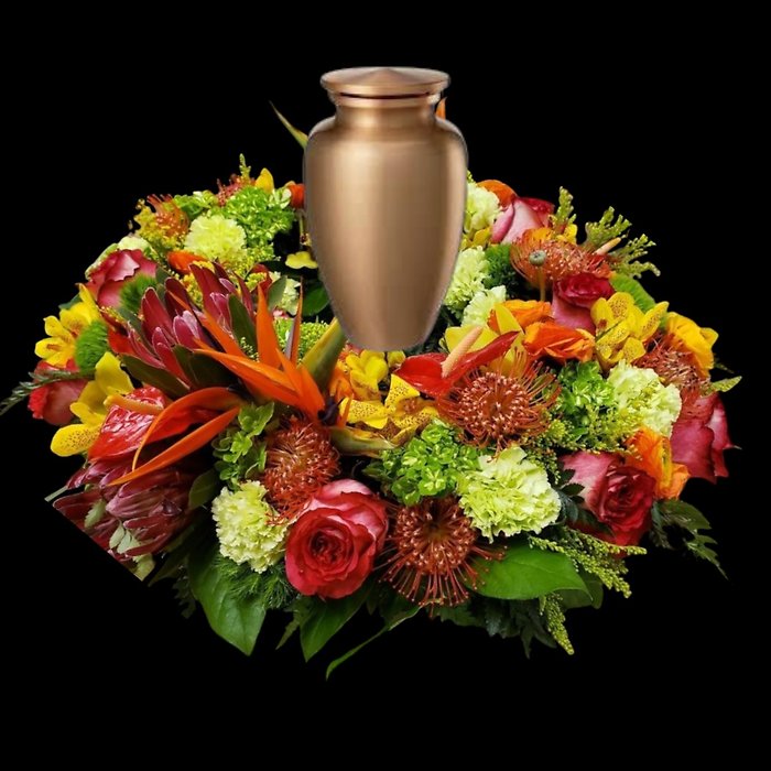 Tropical Urn Wreath