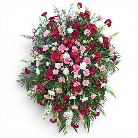 Crimson and Blush Standing spray
