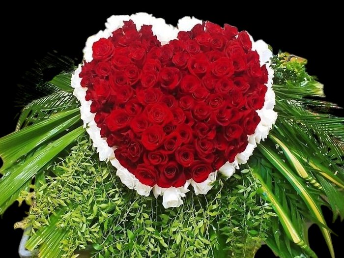 Eternity Heart Casket Spray
