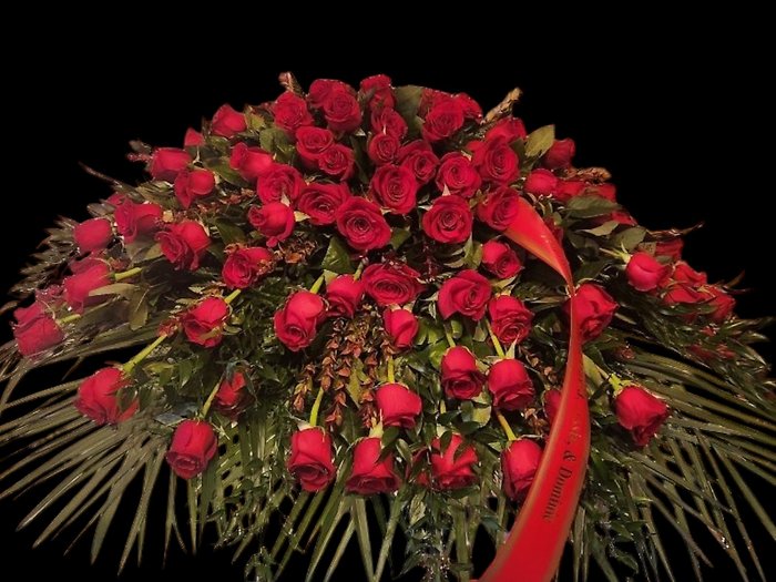 Red Rose Casket Spray