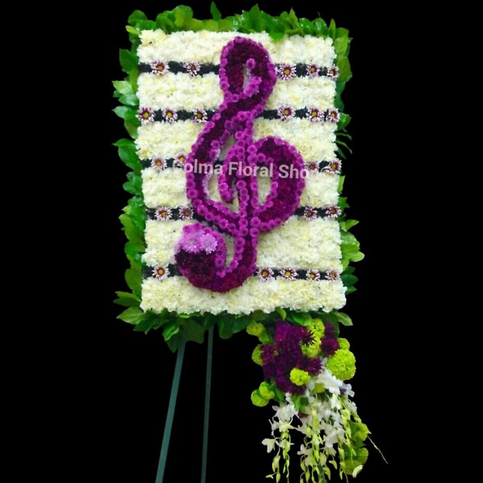 Floral Treble Clef