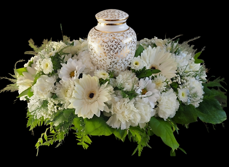 Whispers of peace urn wreath