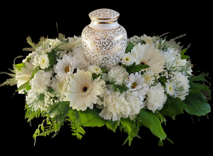 Whispers of peace urn wreath
