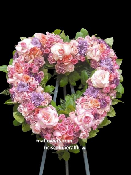 Blush Garden Heart Spray