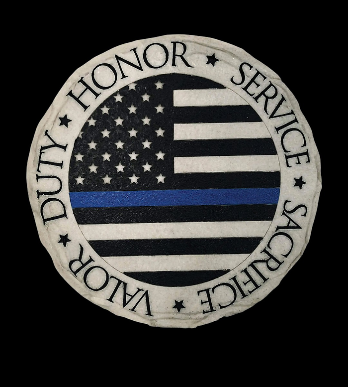 Sentiment Stone Floral wreath