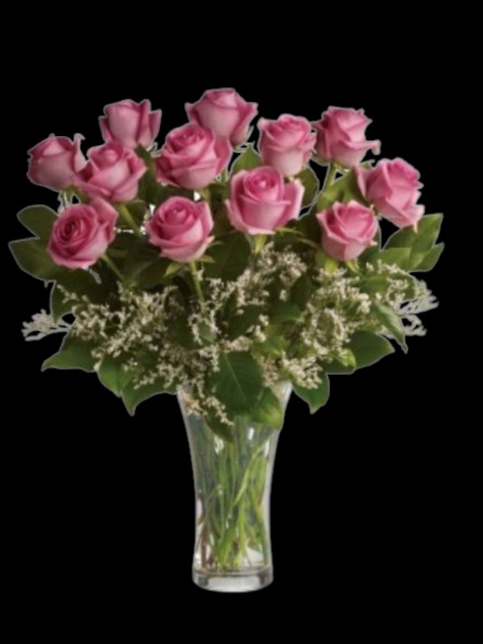 Make Me Blush - Dozen Long Stemmed Pink Roses