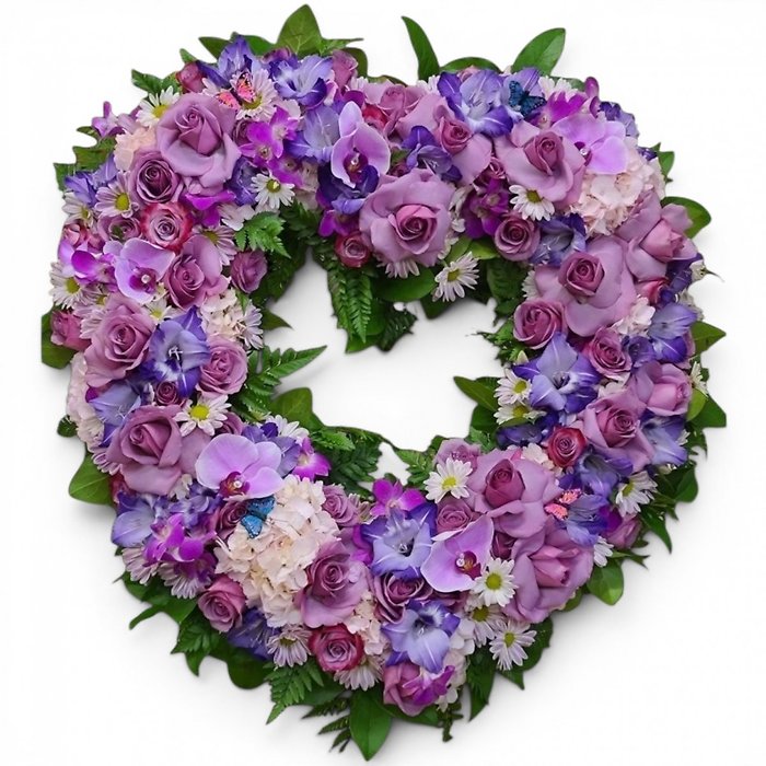 Purple Serenity Heart