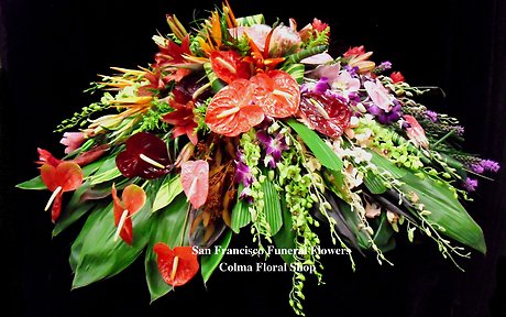 Exotic Tropical Casket Spray