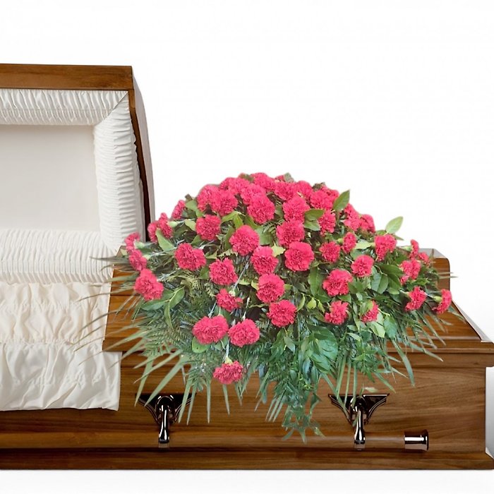Carnation casket spray