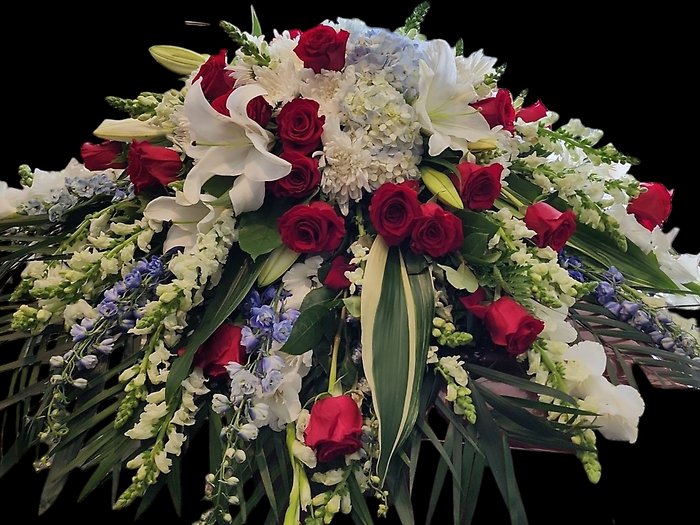 Timeless Patriotic Casket Spray
