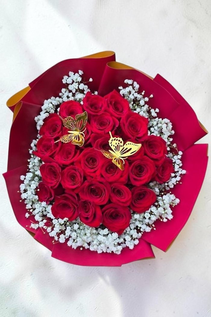 24 roses bouquet- ramo buchon