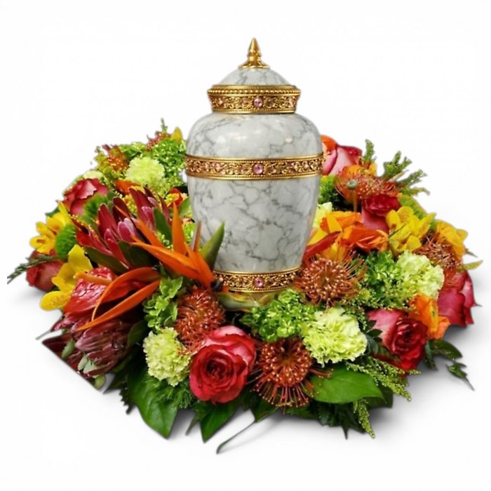 Tropical Urn Wreath